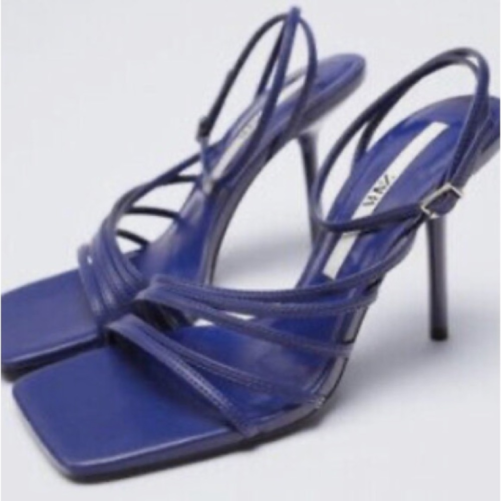 SOLD OUT ZARA Blue Strappy Heels